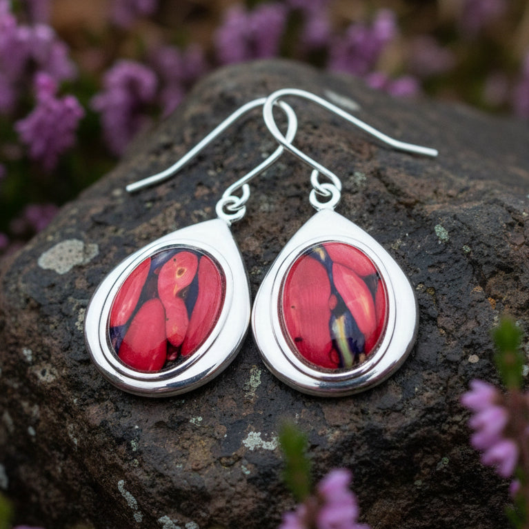 Heathergems Teardrop Earrings - Handmade in Scotland