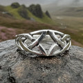Open Celtic Trinity Knot Ring in Sterling Silver