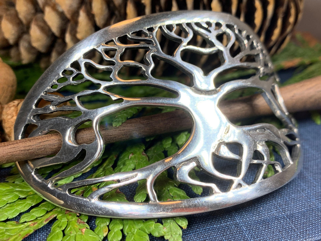 Premium Tree of Life Celtic Hair Slide for Women