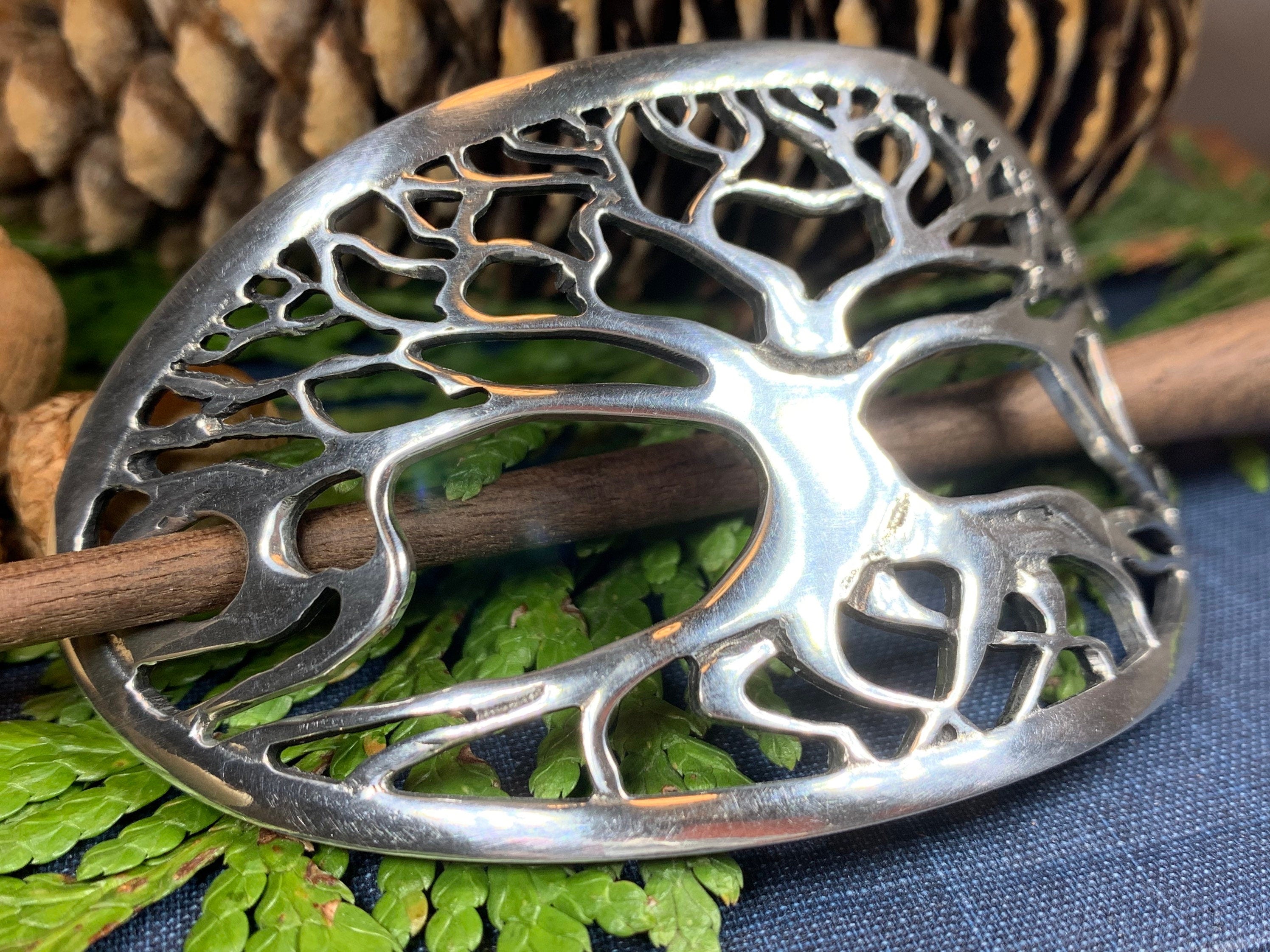 Premium Tree of Life Celtic Hair Slide for Women