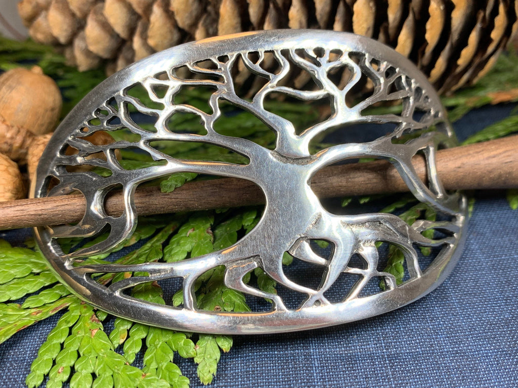 Premium Tree of Life Celtic Hair Slide for Women