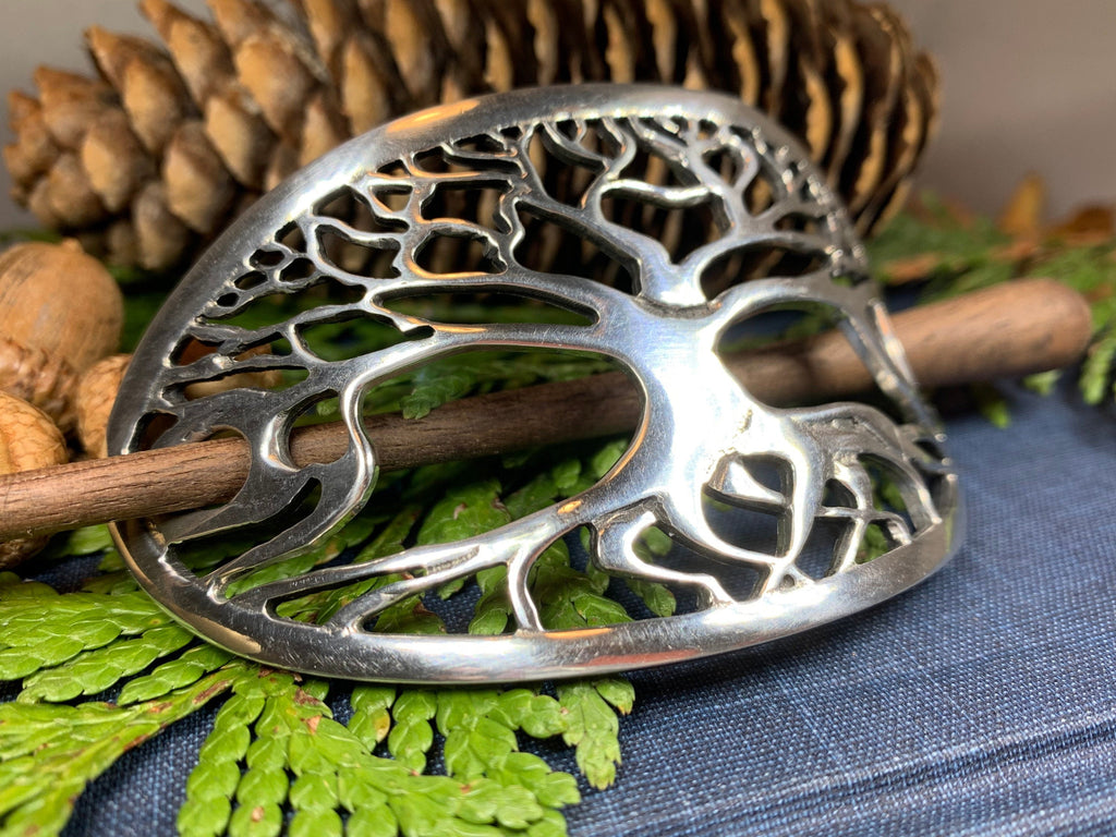 Premium Tree of Life Celtic Hair Slide for Women