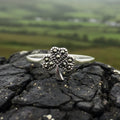 Fáilte Irish Shamrock Ring with Marcasite