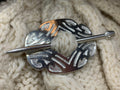 Celtic Scroll Scarf Ring