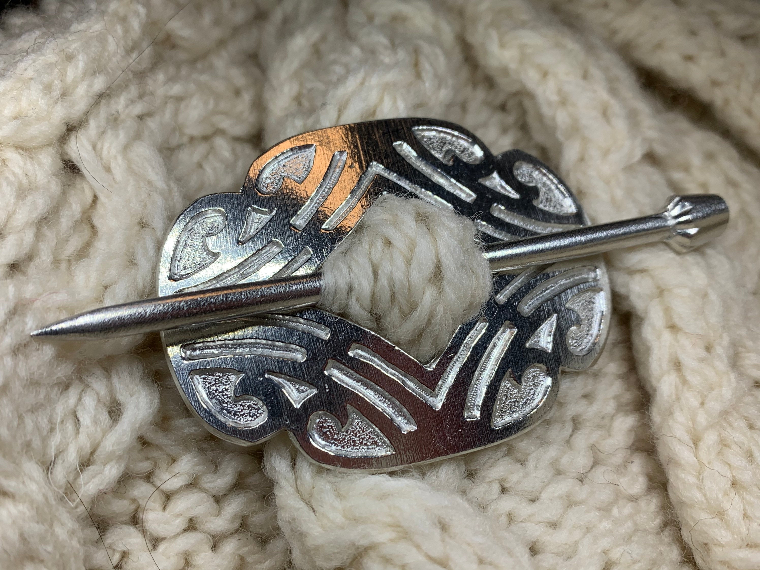 Celtic Scroll Scarf Ring