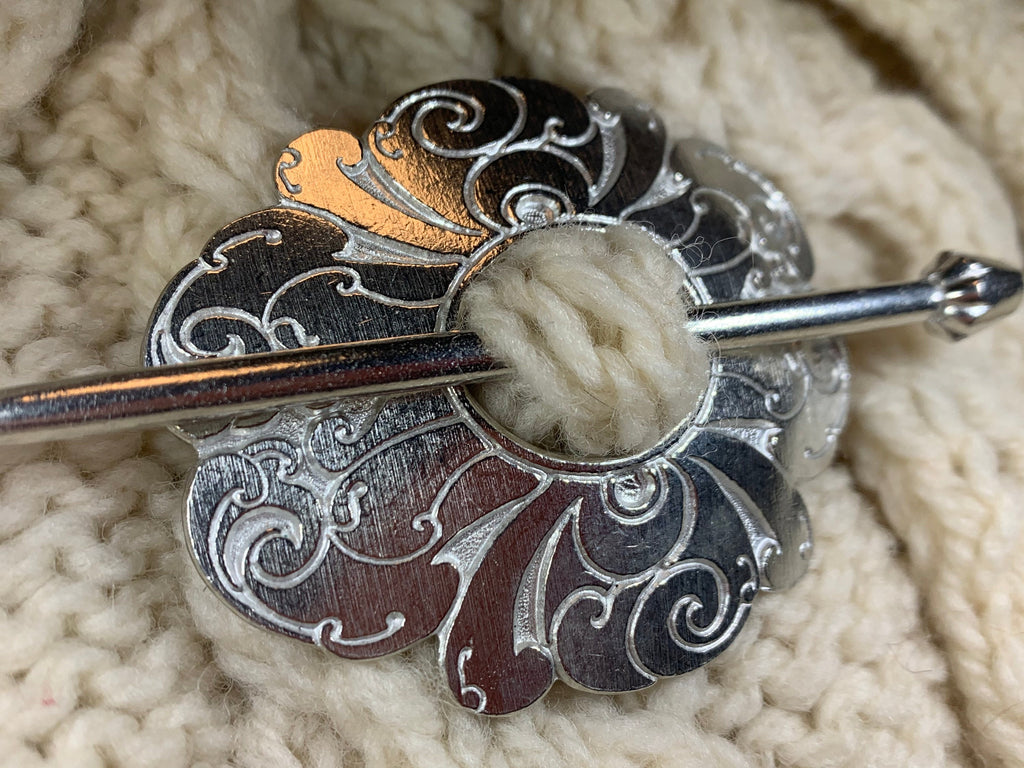 Celtic Flower Scarf Ring