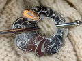 Celtic Flower Scarf Ring
