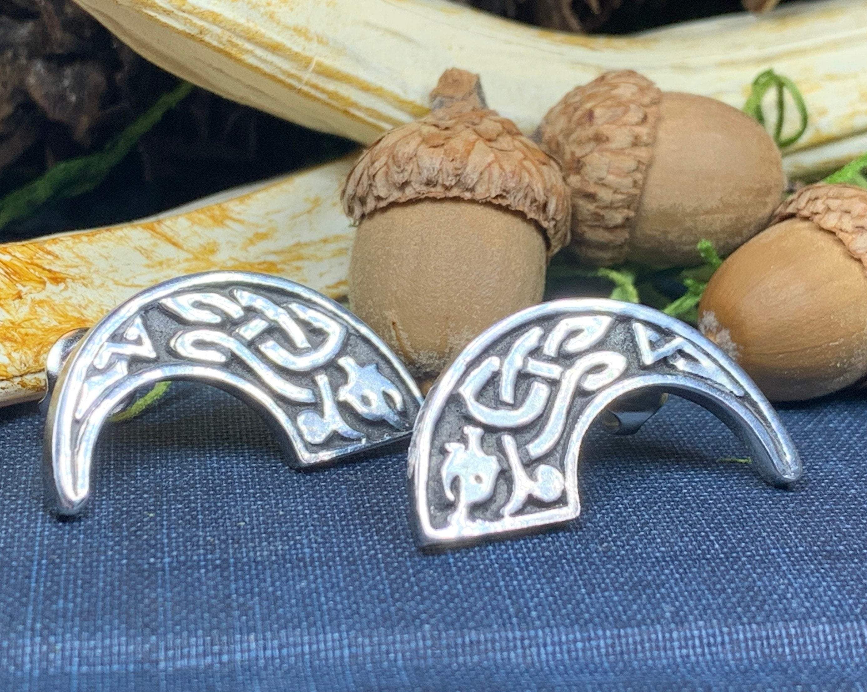 Celtic Dragon Post Back Earrings for Women