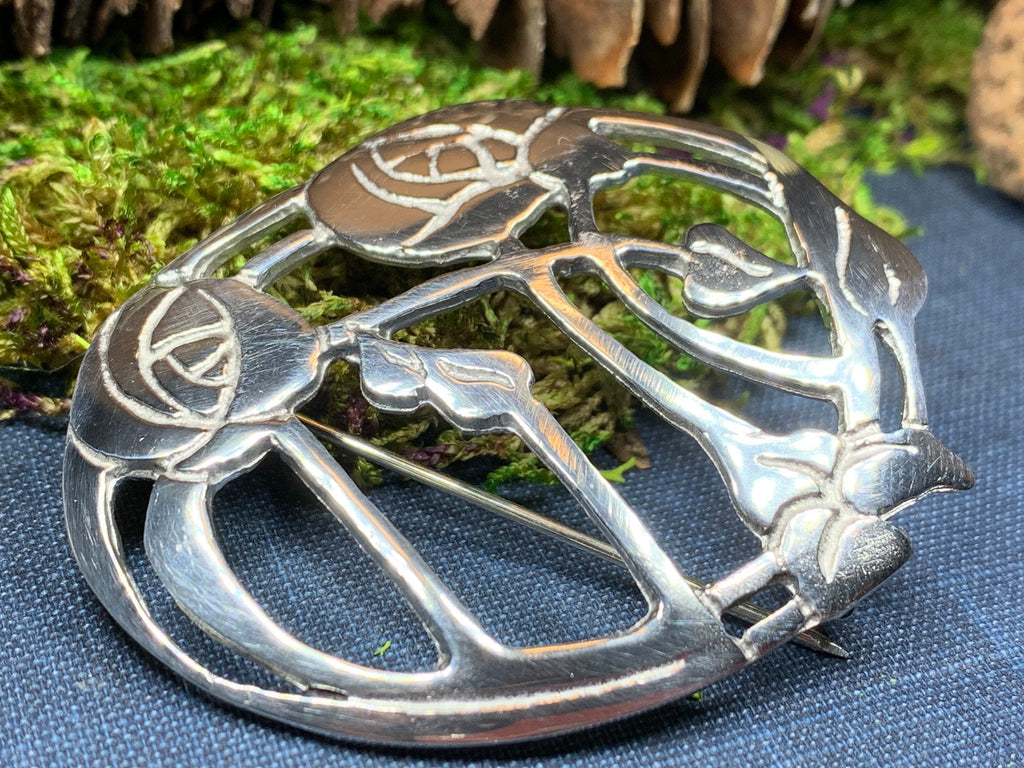 Mackintosh Summer Roses Brooch - Handmade in Scotland