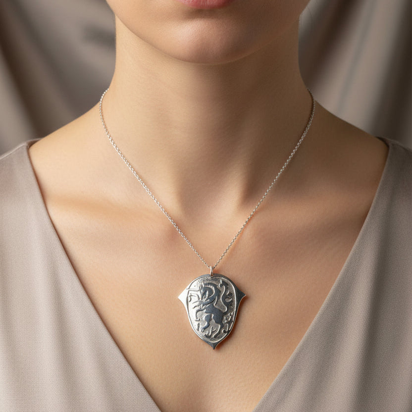 Unicorn of Scotland Medallion Necklace - Handmade in Scotland