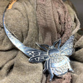 Bonnie Bee Pewter Scarf Ring - Handmade in Scotland
