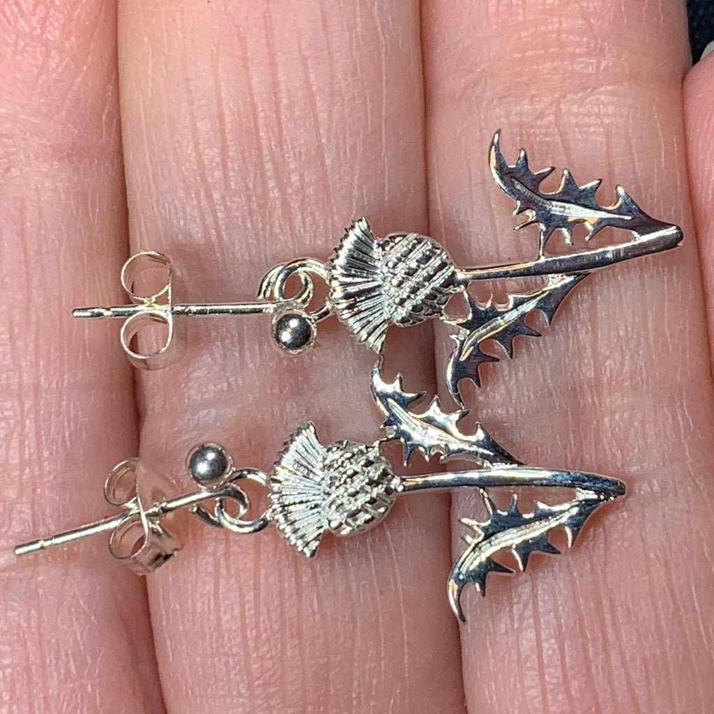 Realistic Thistle Earrings — Perfect Gift