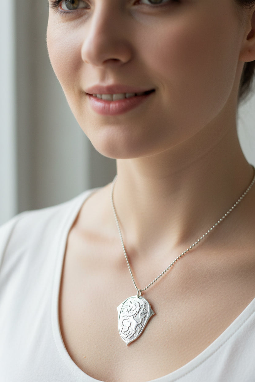 Unicorn of Scotland Medallion Necklace - Handmade in Scotland