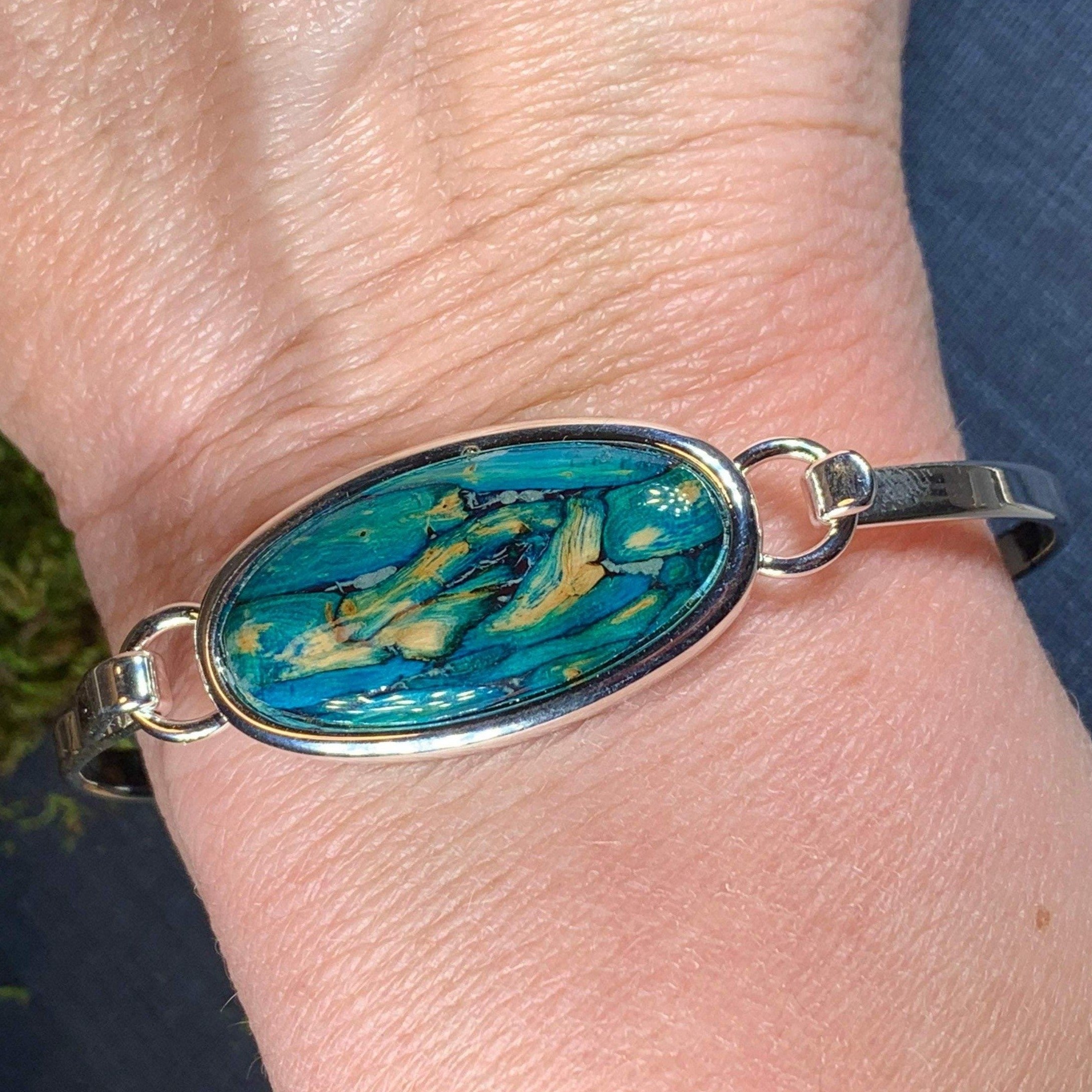 Scottish Heathergems Celtic Bracelet - Handmade in Scotland
