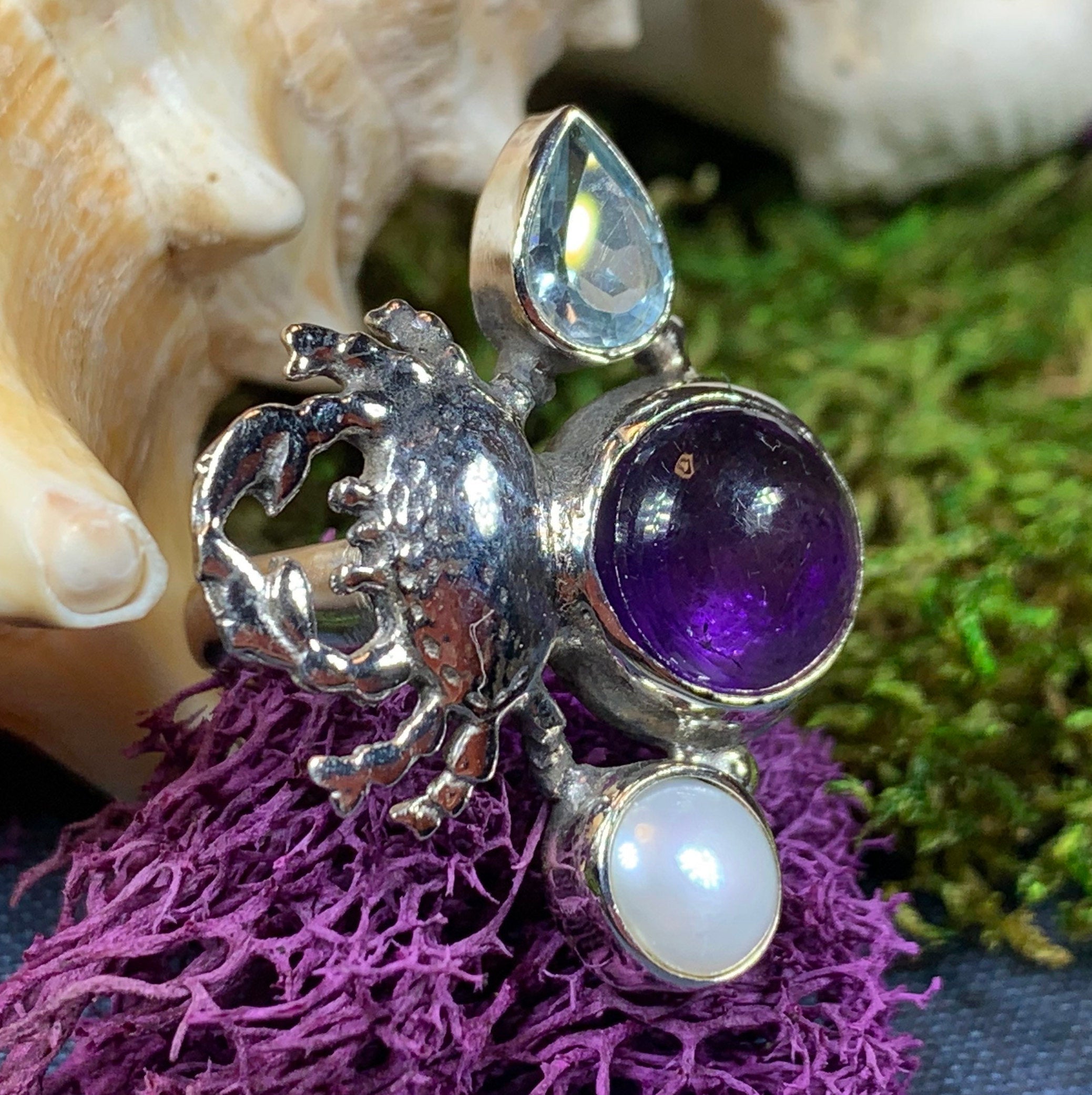 Purple Crab Ring