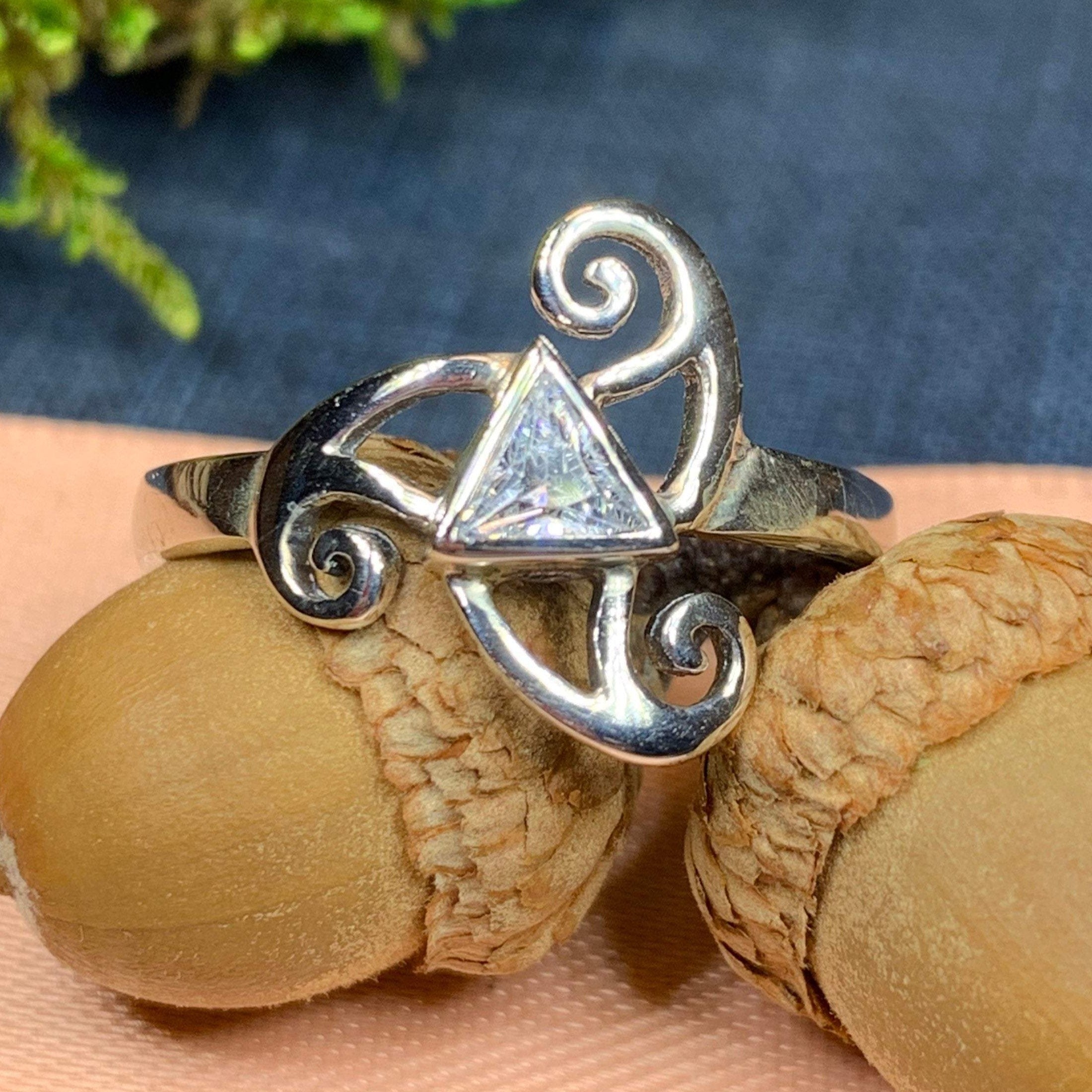 Tara Celtic Spiral Ring in Sterling Silver