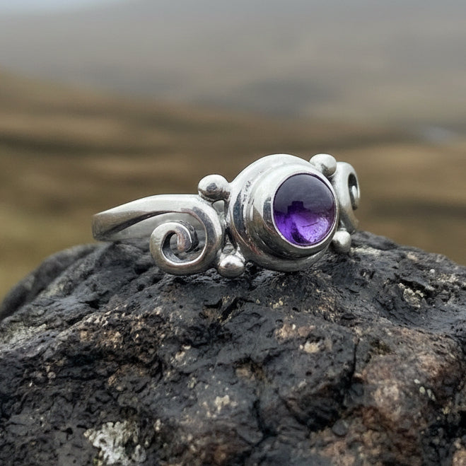 Jillian Celtic Knot Amethyst Ring