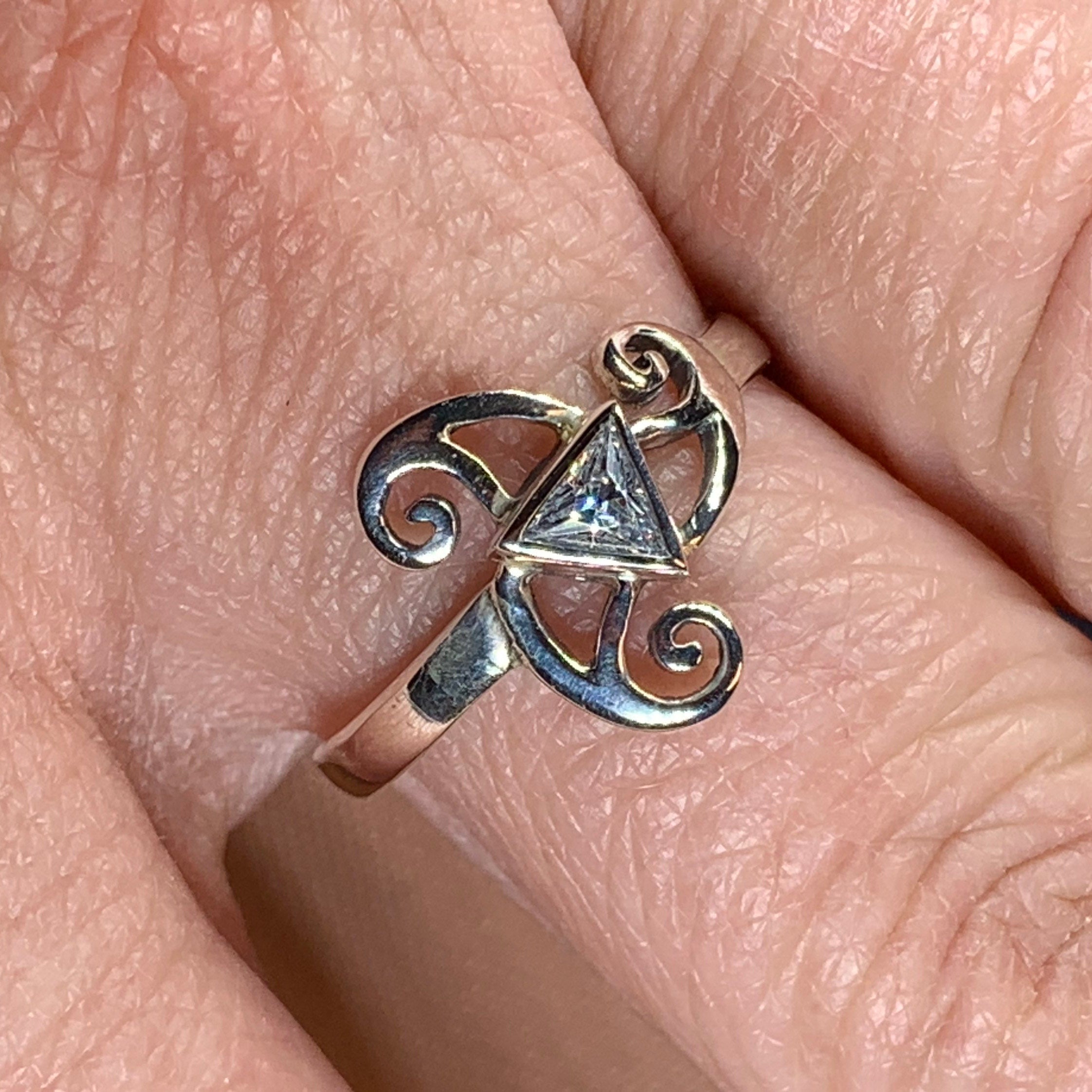 Tara Celtic Spiral Ring in Sterling Silver