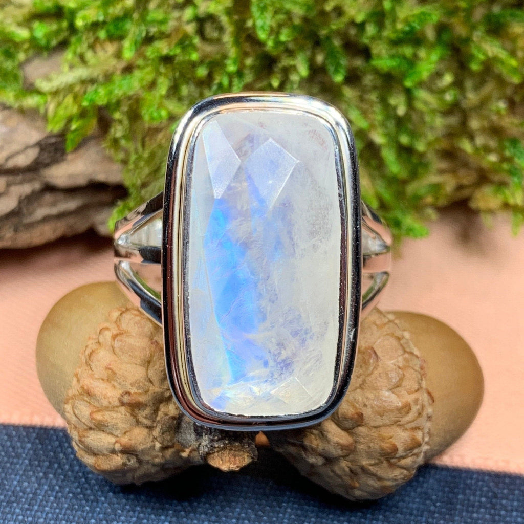 Celtic Dream Moonstone Ring in Sterling Silver