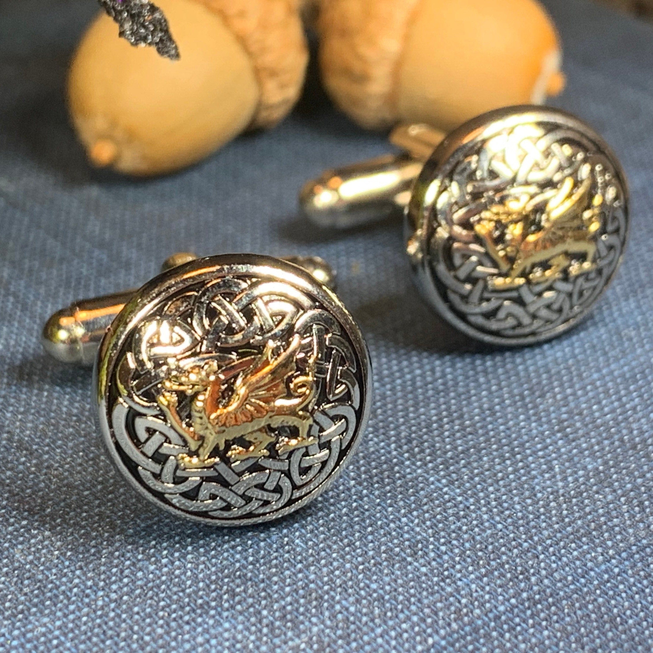 Welsh Dragon Cufflinks for Men