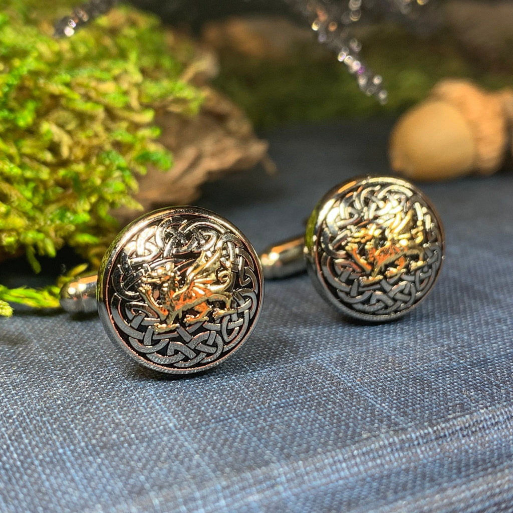 Welsh Dragon Cufflinks for Men