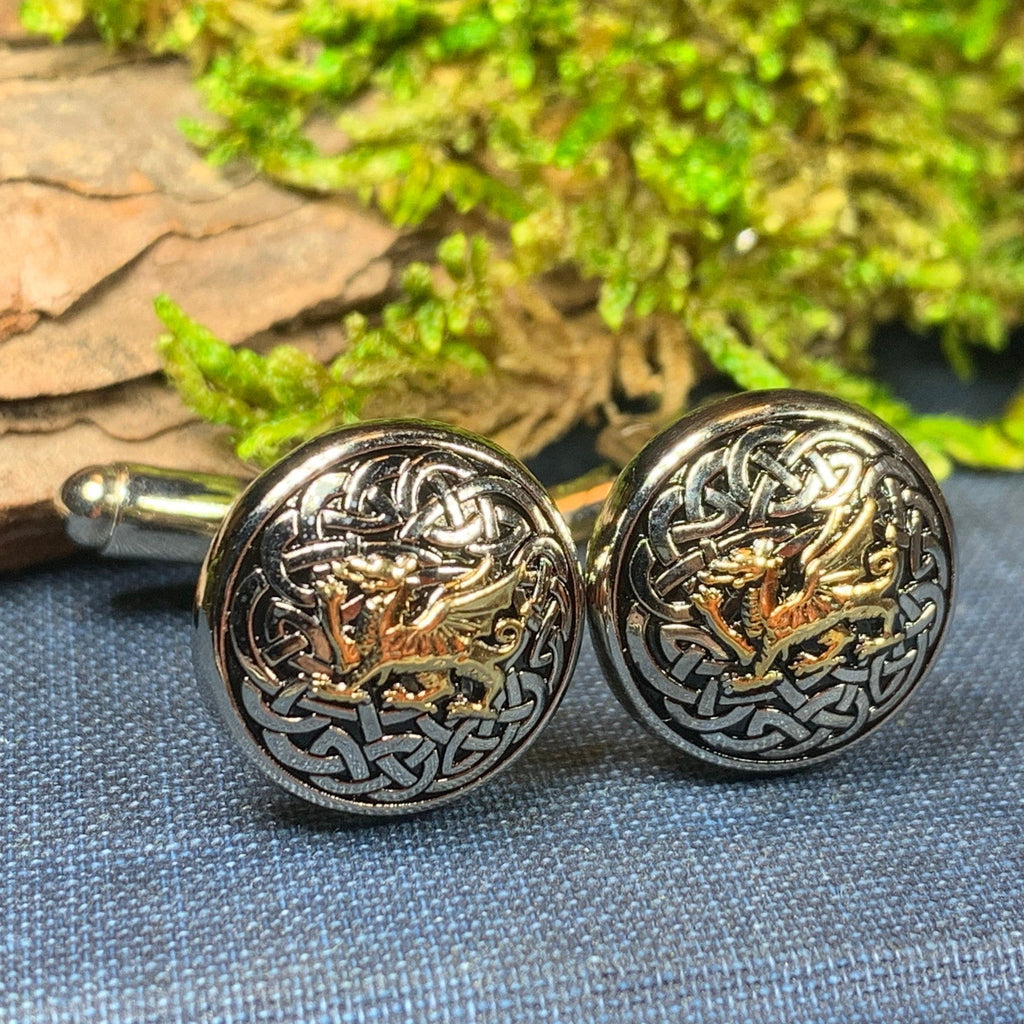 Welsh Dragon Cufflinks for Men