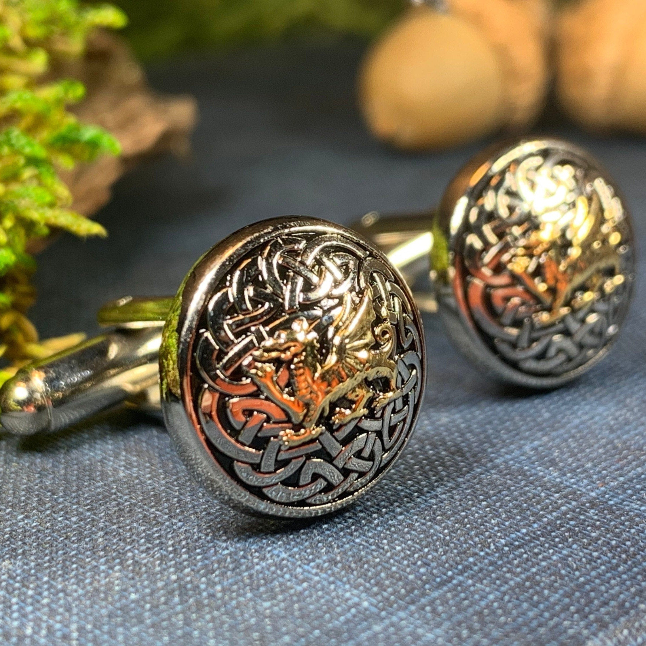 Welsh Dragon Cufflinks for Men