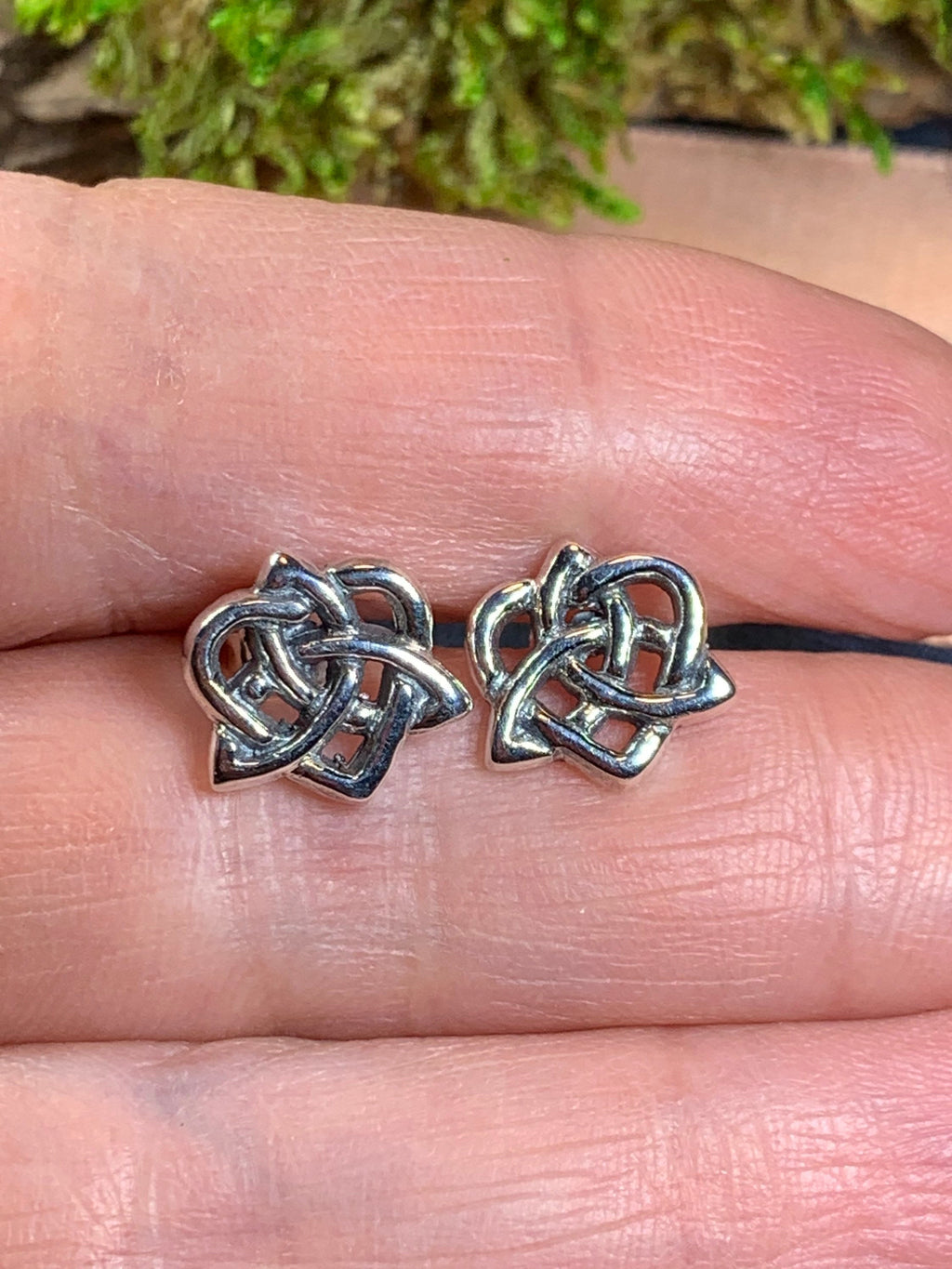 Sylvie Celtic Knot Stud Earrings in Sterling Silver