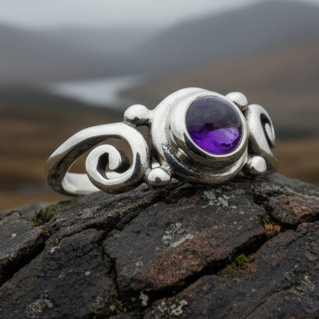 Jillian Celtic Knot Amethyst Ring