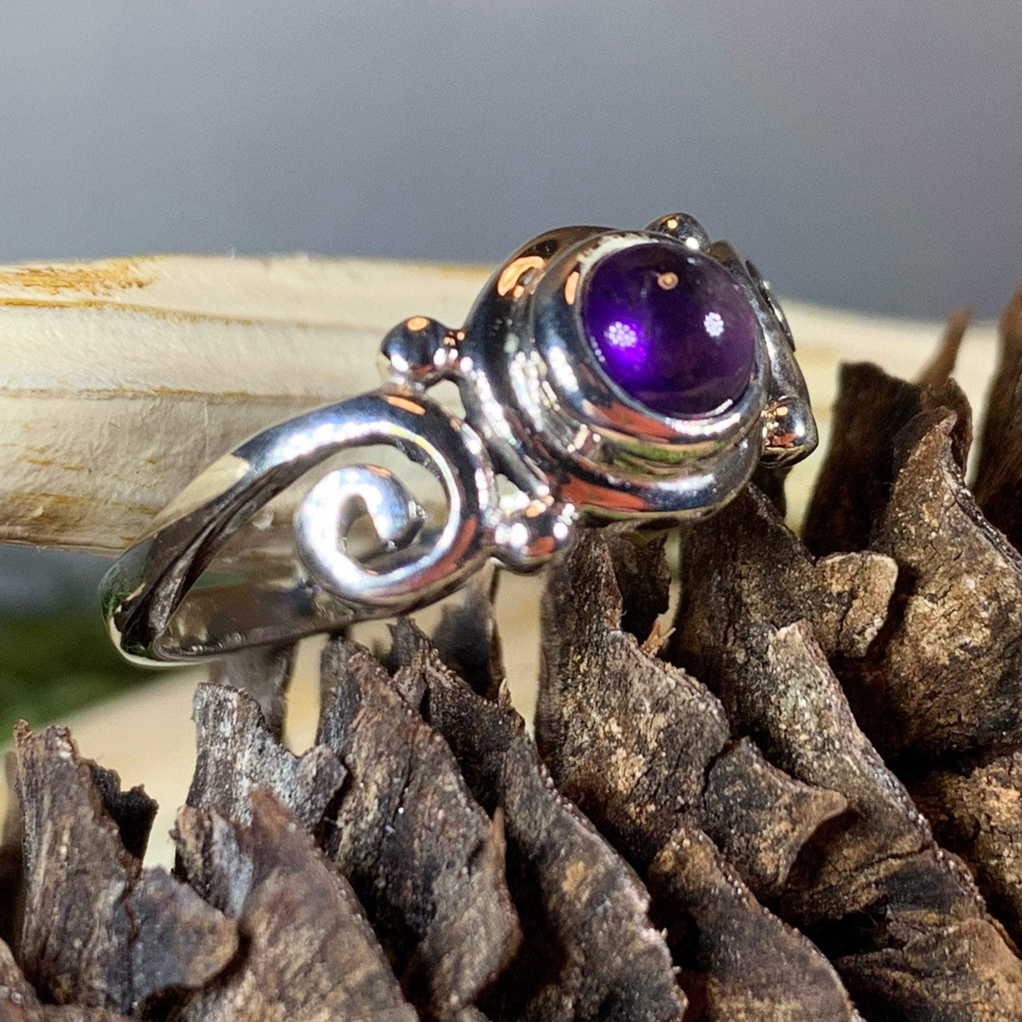 Jillian Celtic Knot Amethyst Ring