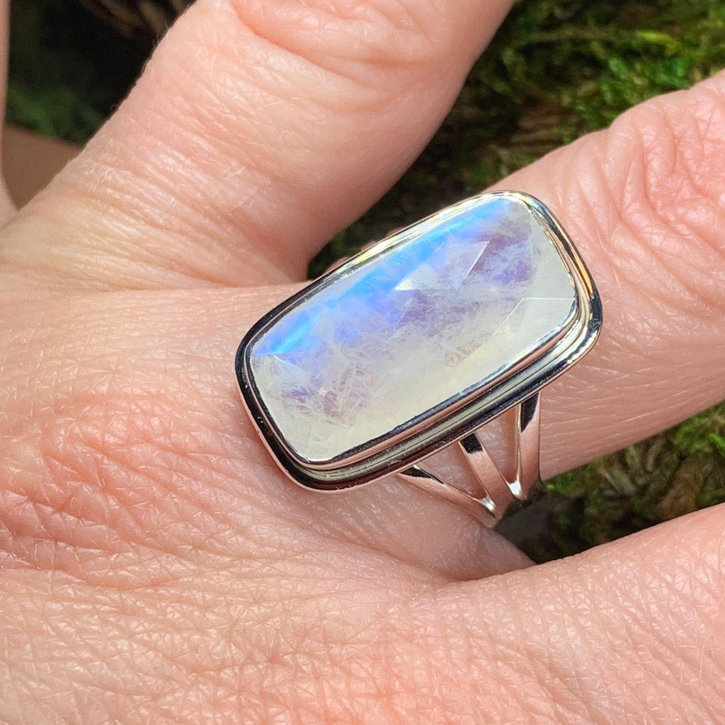 Celtic Dream Moonstone Ring in Sterling Silver