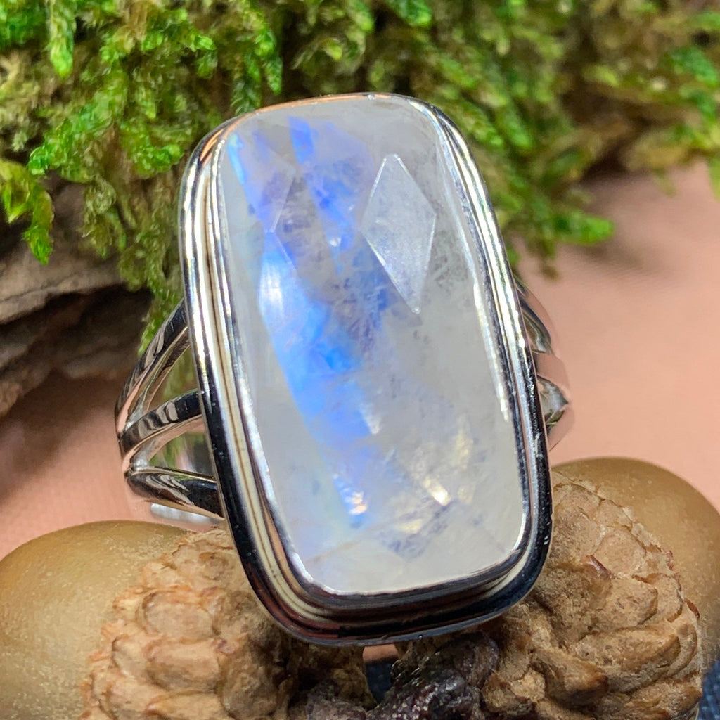 Celtic Dream Moonstone Ring in Sterling Silver