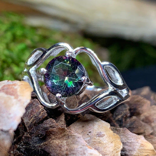 Azora Celtic Trinity Knot Ring In Sterling Silver