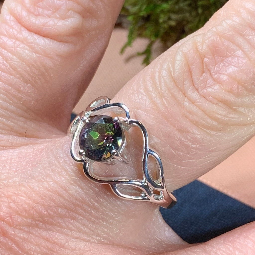 Azora Celtic Trinity Knot Ring In Sterling Silver