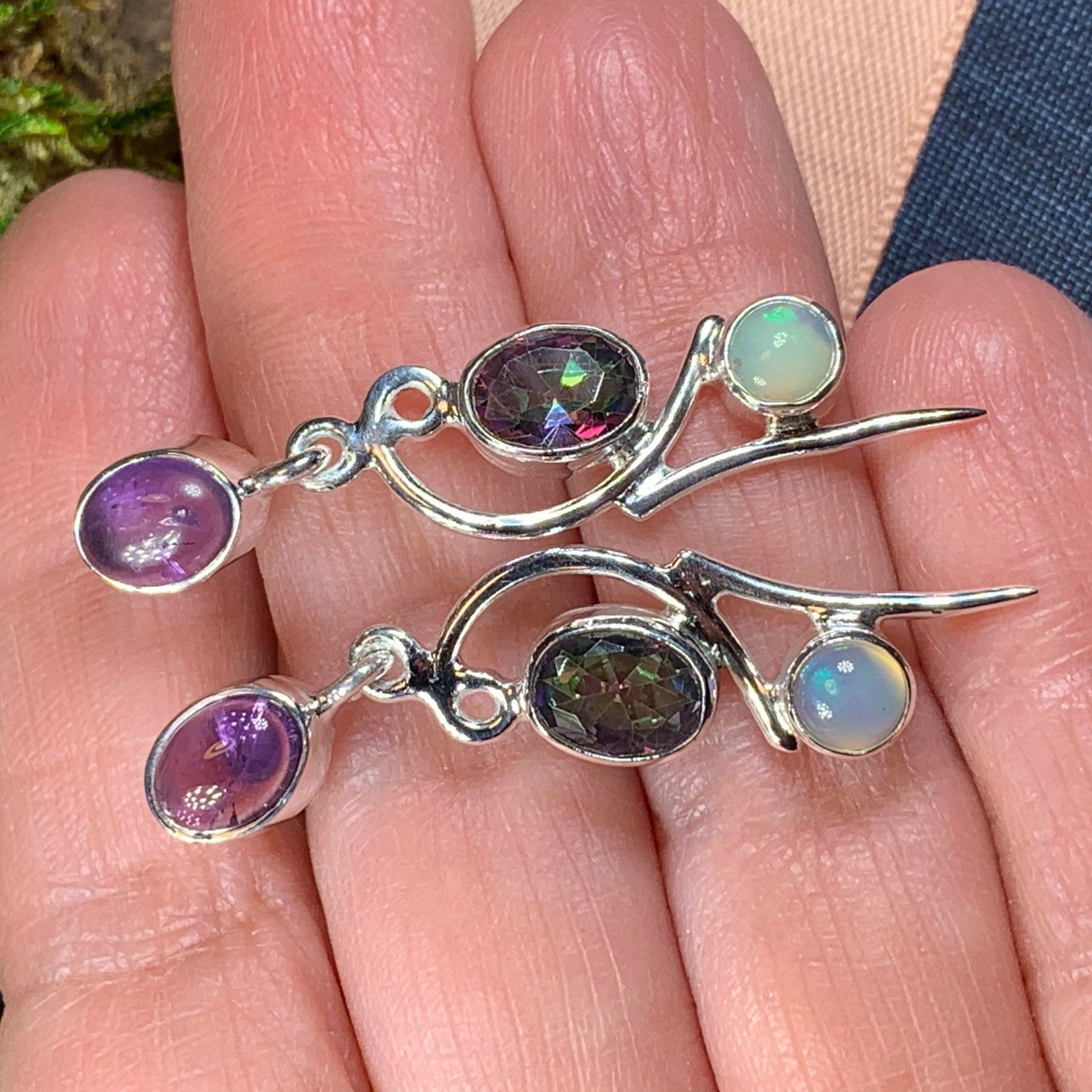 Fairy Waterfall Mystic Topaz Earrings