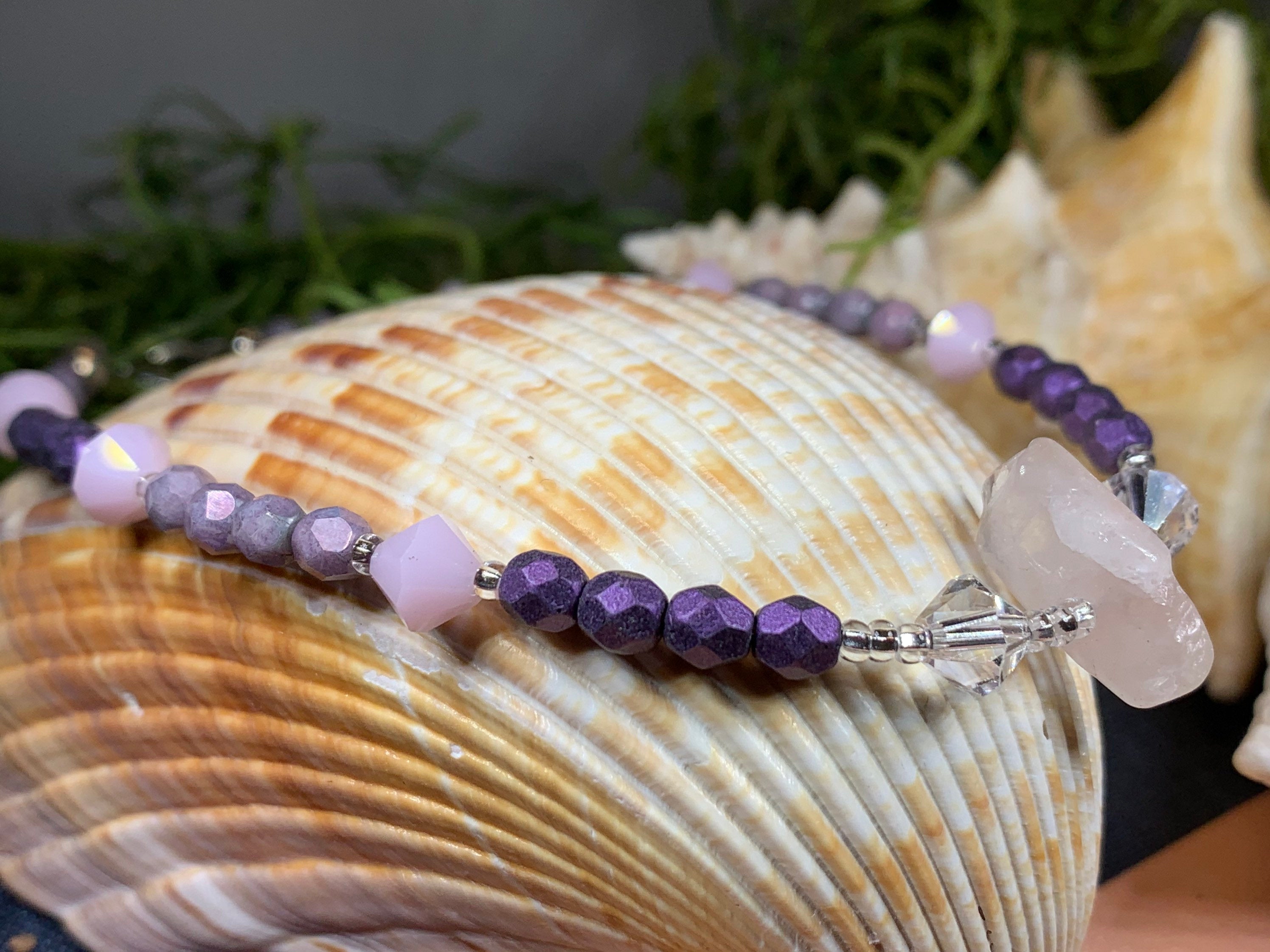 Rose Quartz Ankle Bracelet