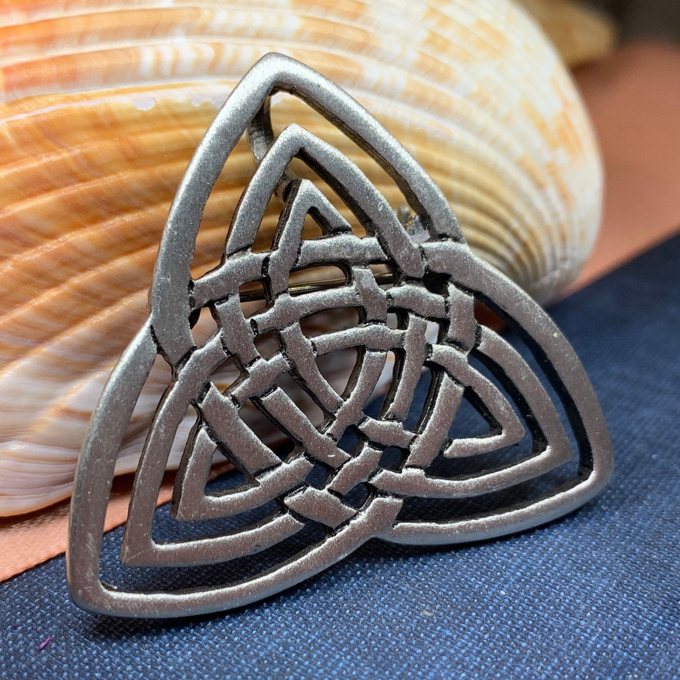 Yvonne Trinity Knot Brooch