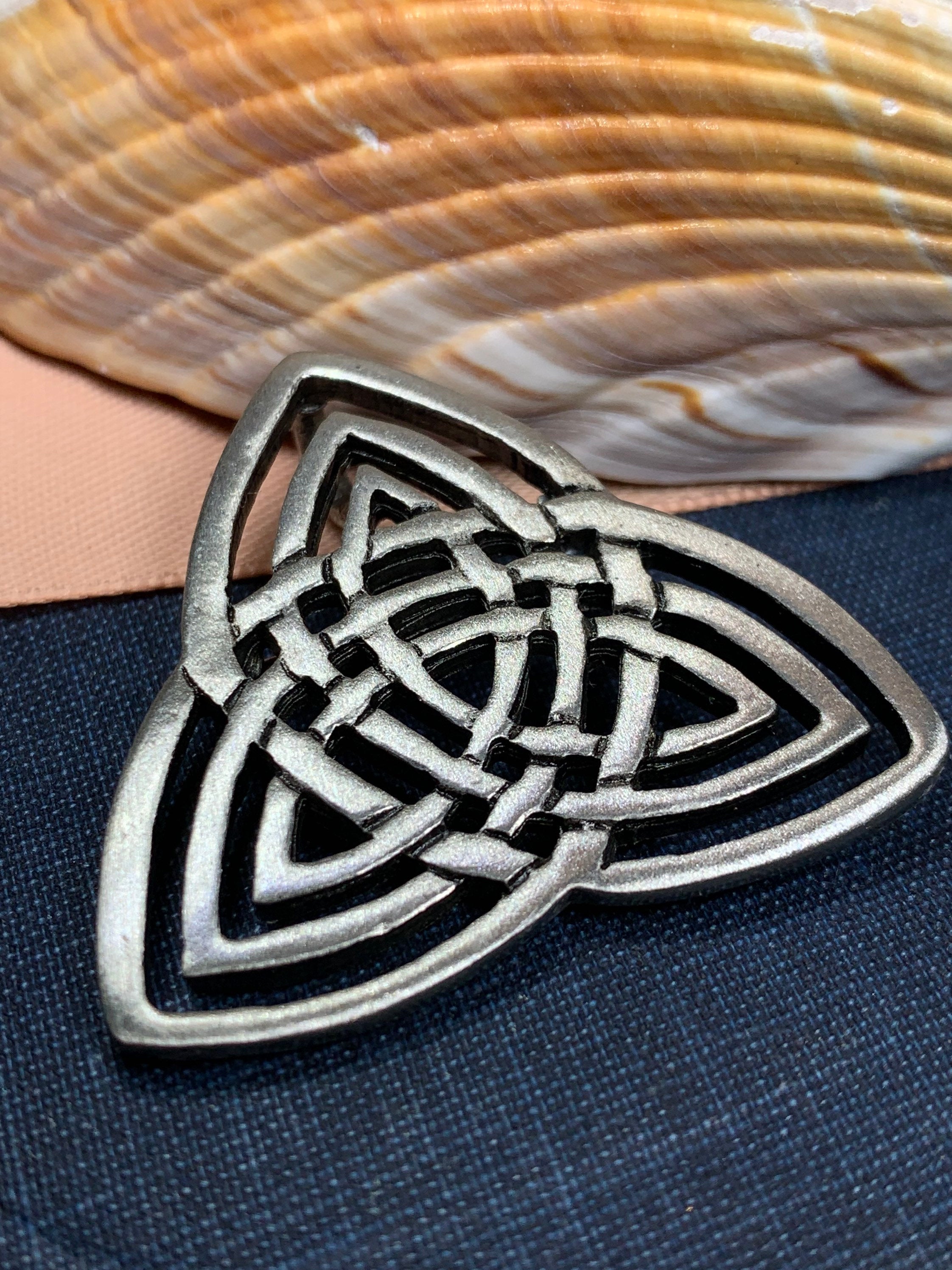 Yvonne Trinity Knot Brooch