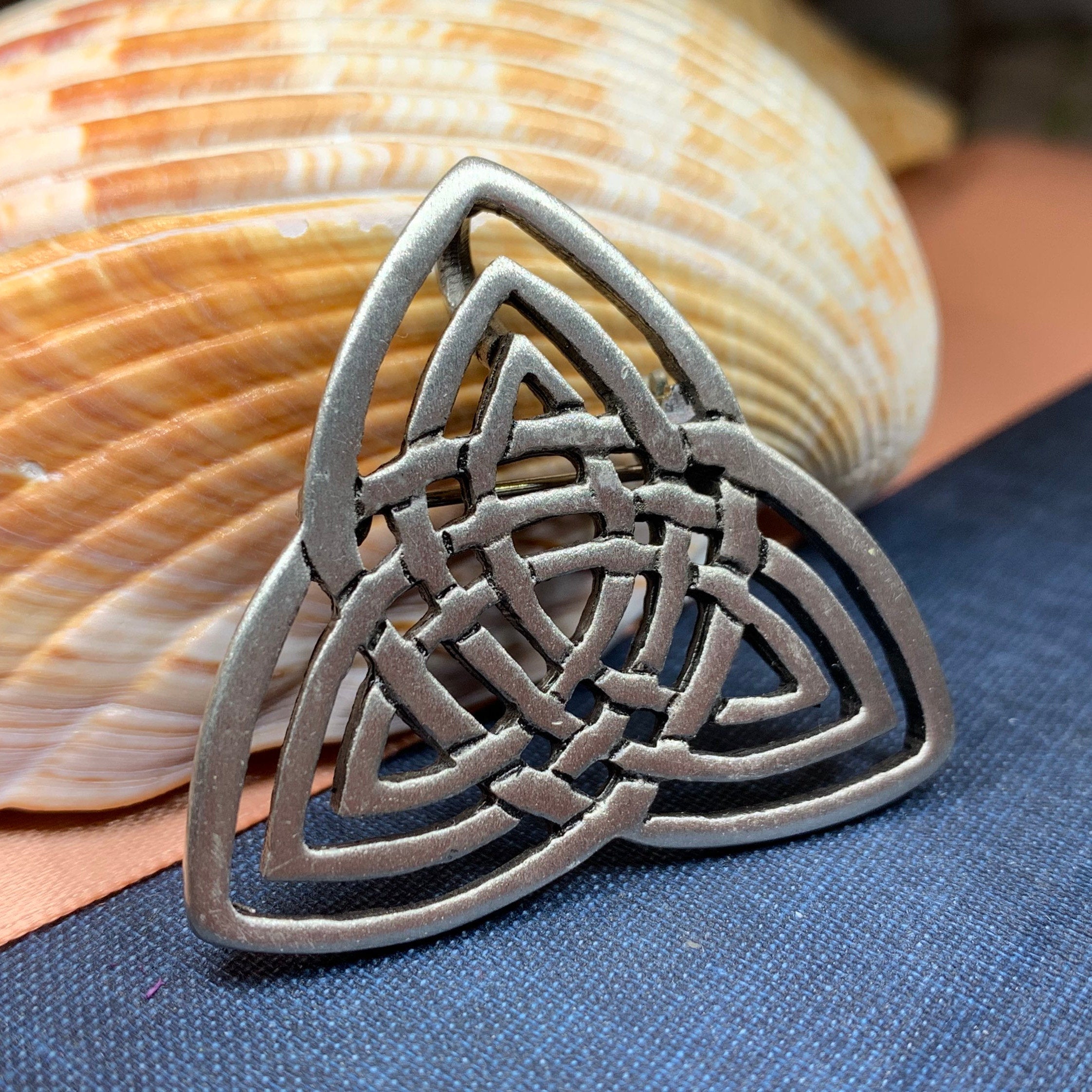 Yvonne Trinity Knot Brooch