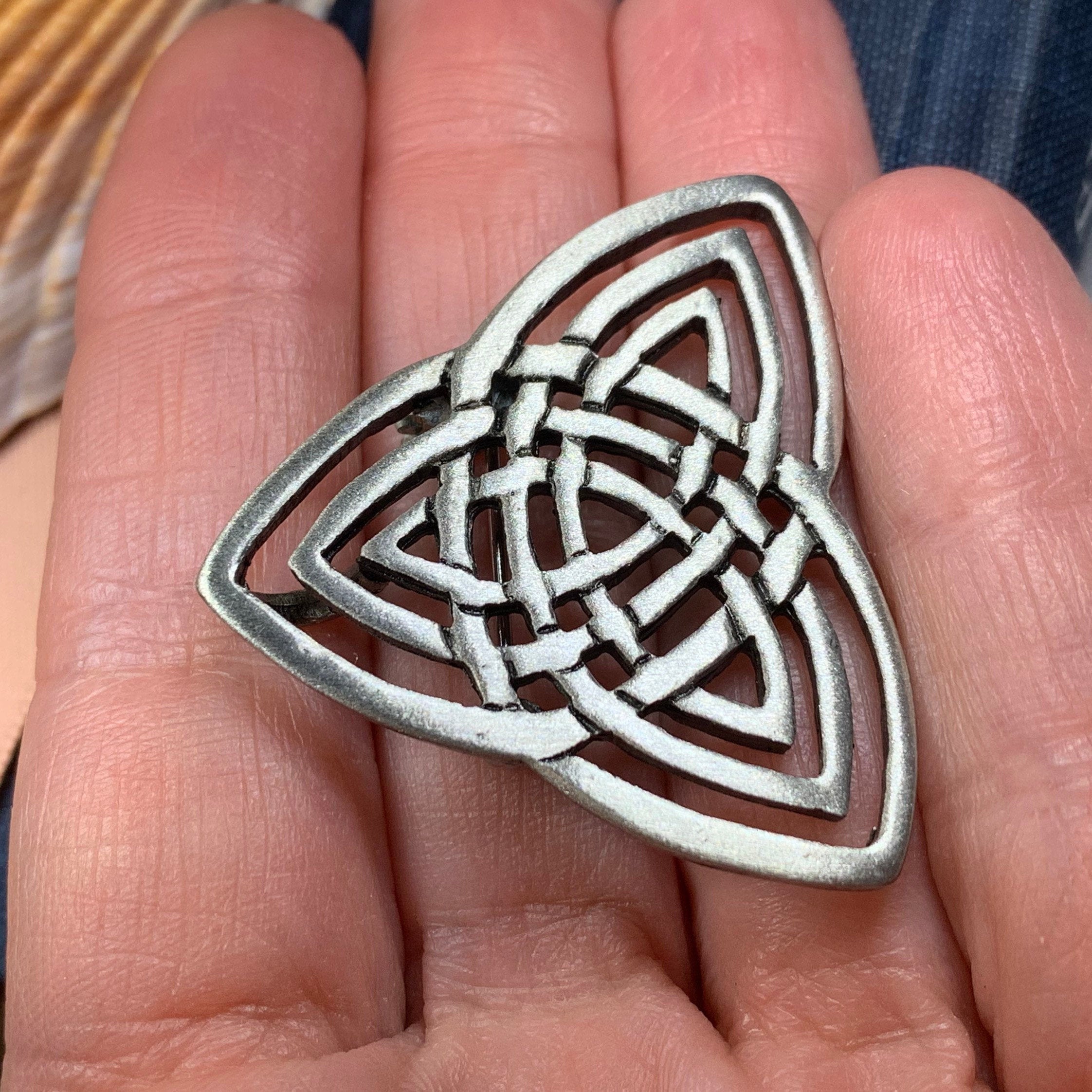 Yvonne Trinity Knot Brooch