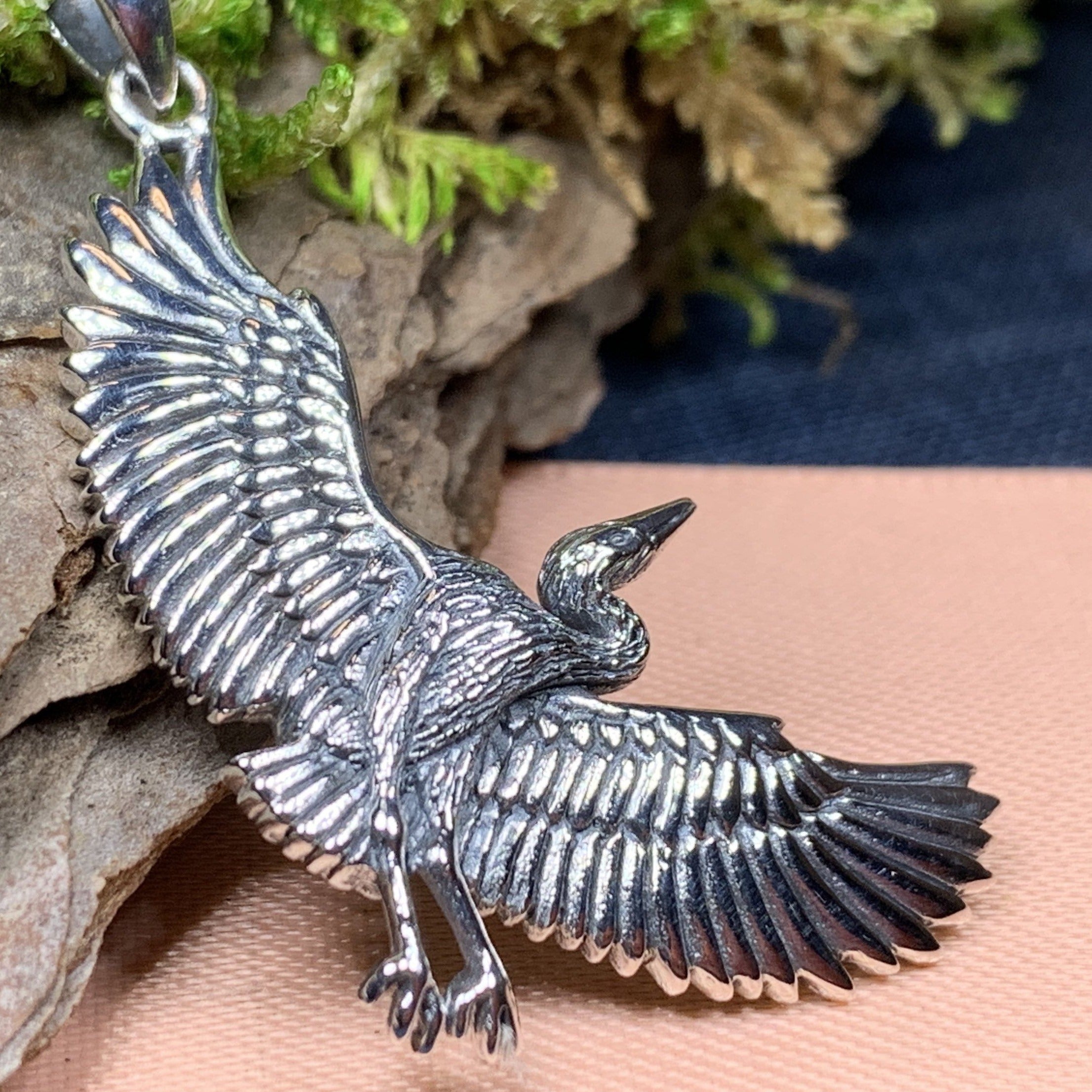 Crane Necklace