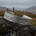 Celtic Raven Cuff Bracelet