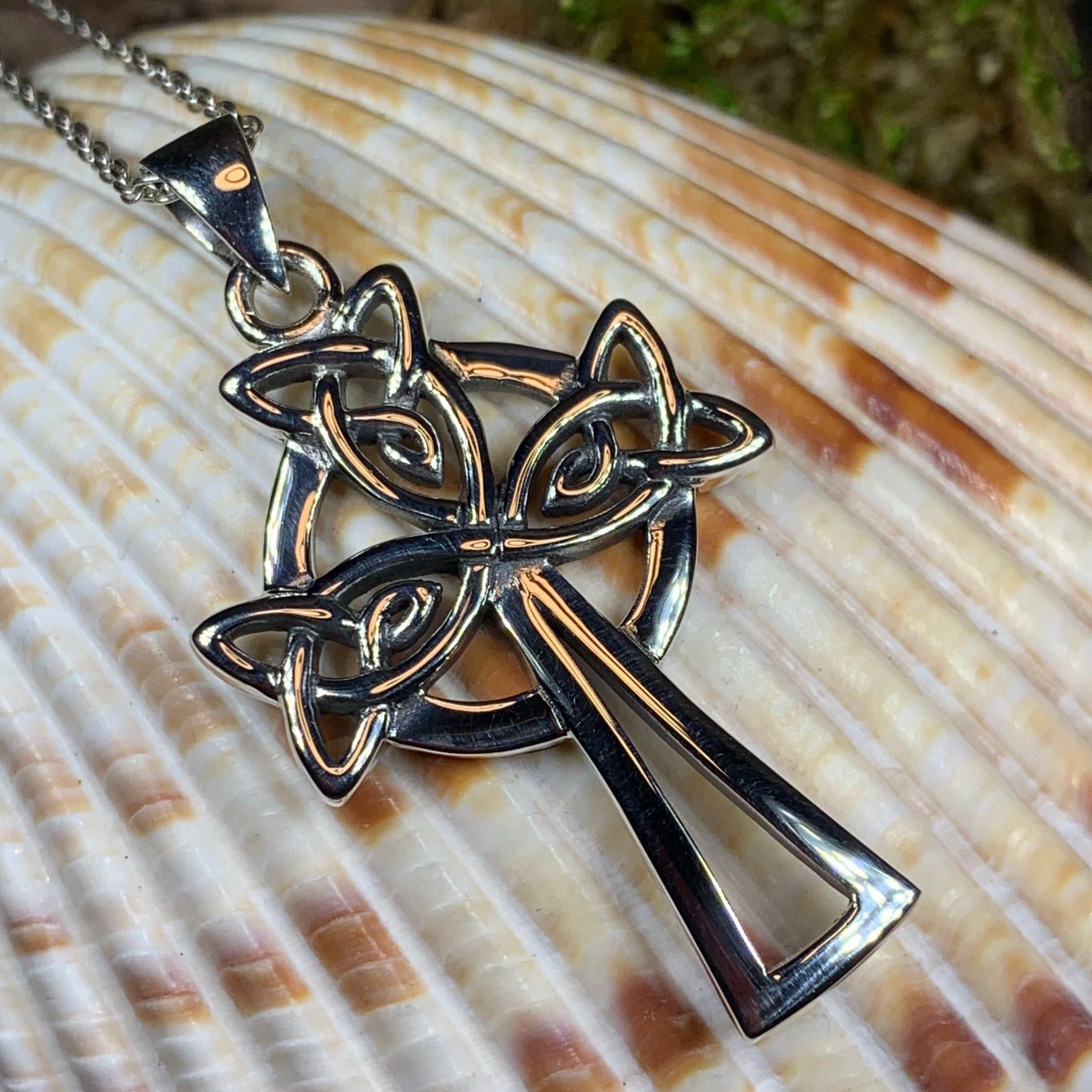 Eternal Love Celtic Cross Necklace