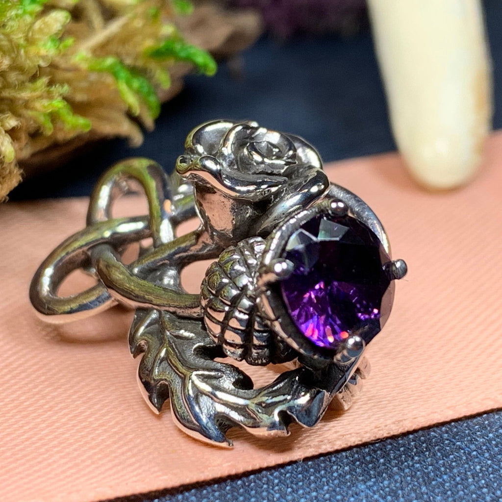 Thistle and Rose Brooch