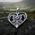 Lumina Celtic Heart Necklace in Sterling Silver
