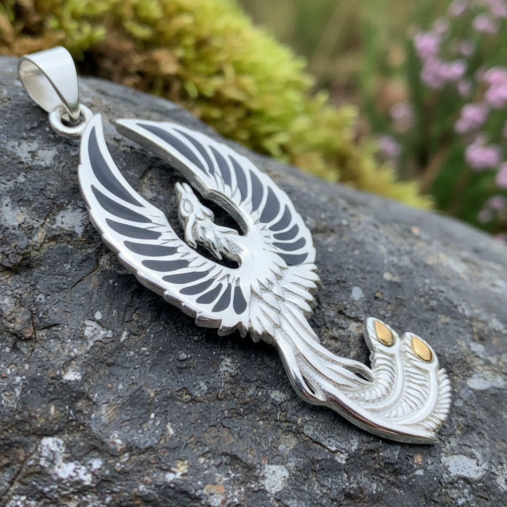 Uprising Phoenix Necklace in Sterling Silver