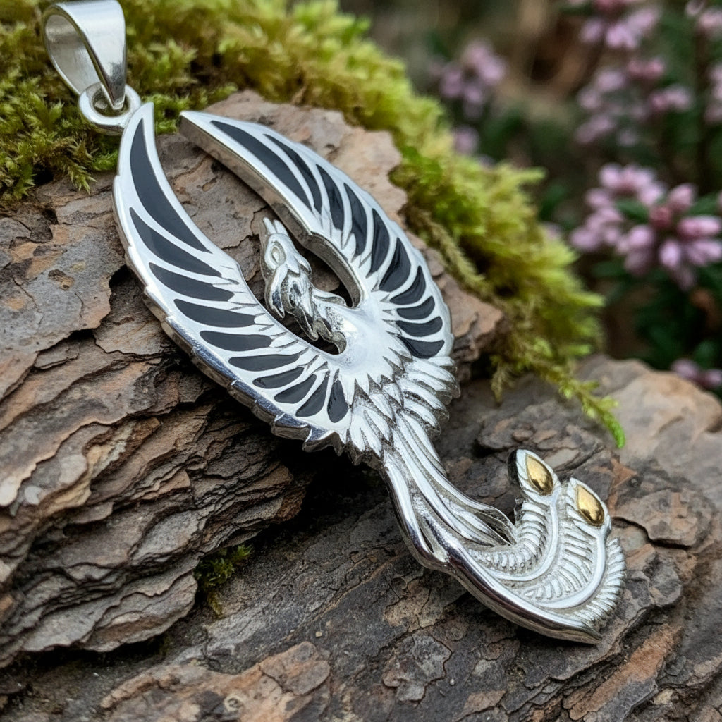 Uprising Phoenix Necklace in Sterling Silver