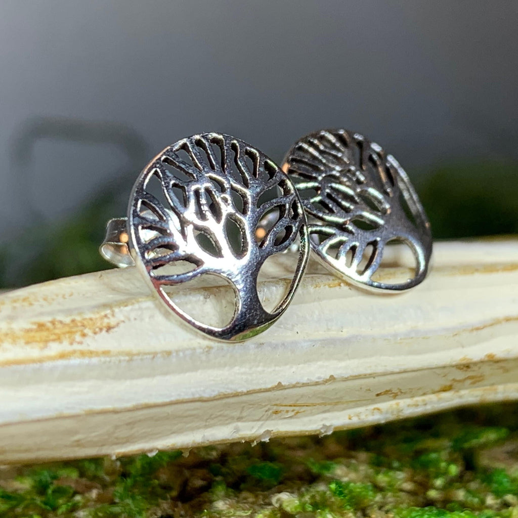 Tanya Tree of Life Stud Earrings