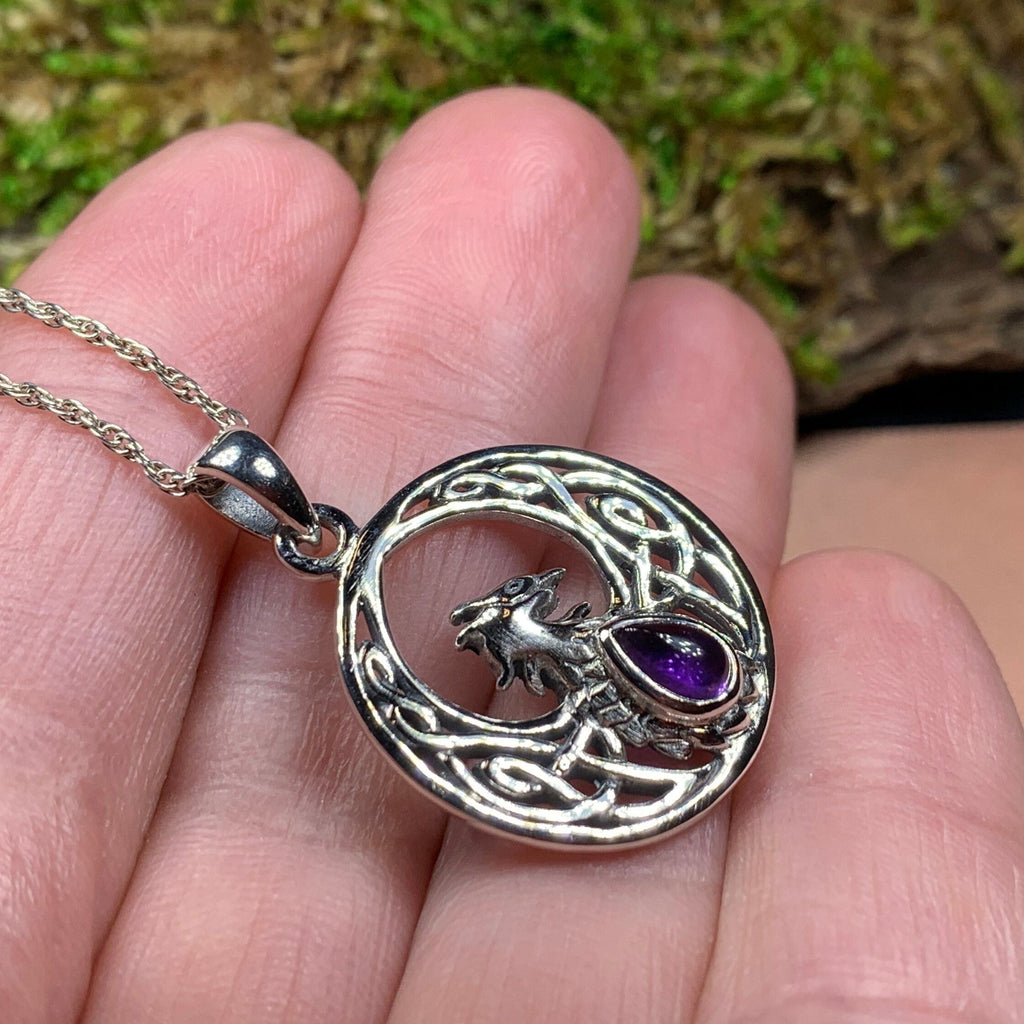 Celtic Phoenix Necklace in Sterling Silver