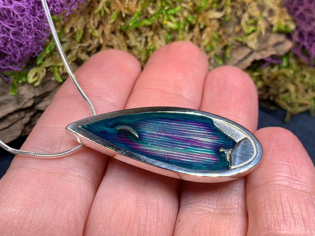 Northern Lights Sky Necklace - Handmade in Scotland